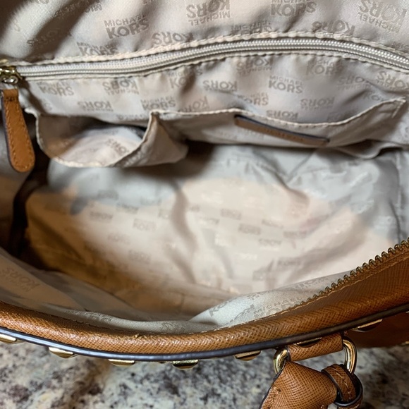 Michael Kors Studded Leather Handbag - Picture 2 of 16